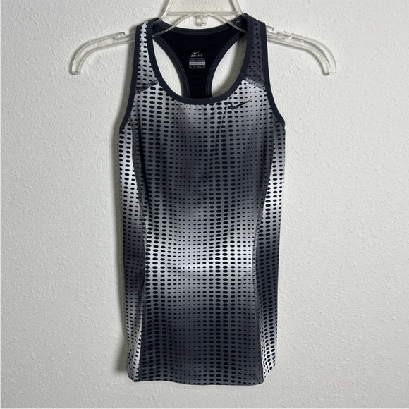 Nike Tops - Nike Dri-Fit Support Victory Racerback Tank Top Sports Women Size XS Black Geo